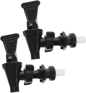 2 Pack Plastic Water Dispenser Tap Replacement Spigot for Jars