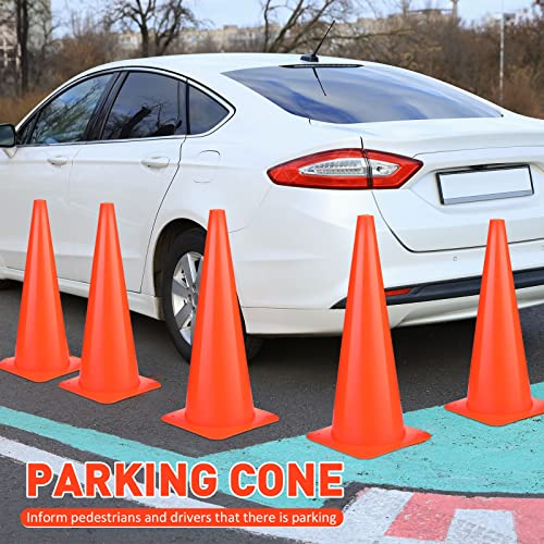 Image of 12 Pcs Traffic Cones Parking Cones Bulk,19 Inch,Orange
