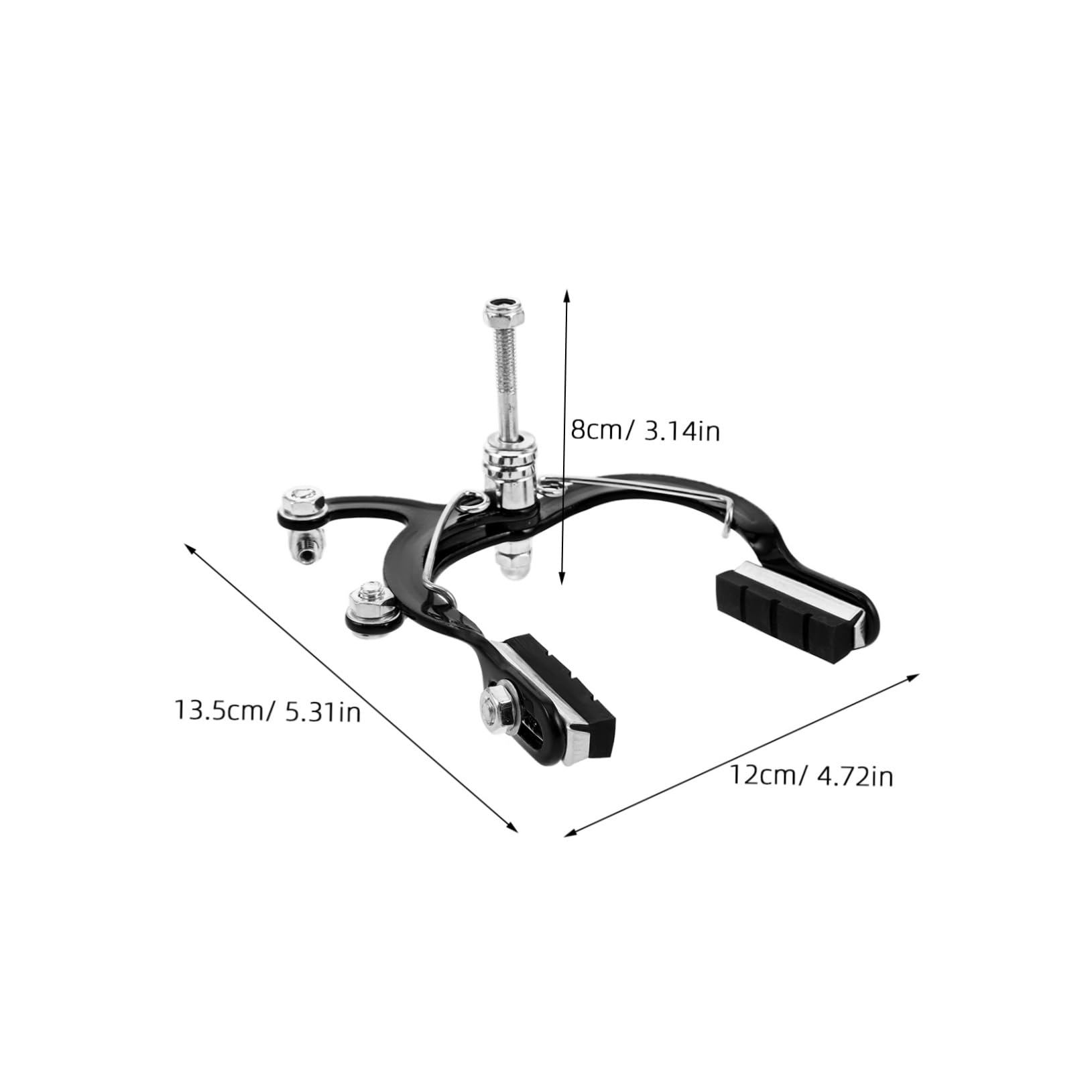 Yardwe Bicycle Brake Caliper Durable Clamp Brake Pad for Road and Folding Bikes Versatile Replacement Bicycle Accessory Enhanced Braking Efficiency for Reliable Performance