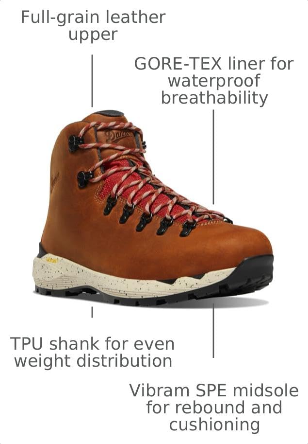 Image of Danner Men's Mountain 600 EVO 4.5 inch Hiking Boot - Waterproof GORE-TEX Leather, Vibram Megagrip Traction, OrthoLite Footbed