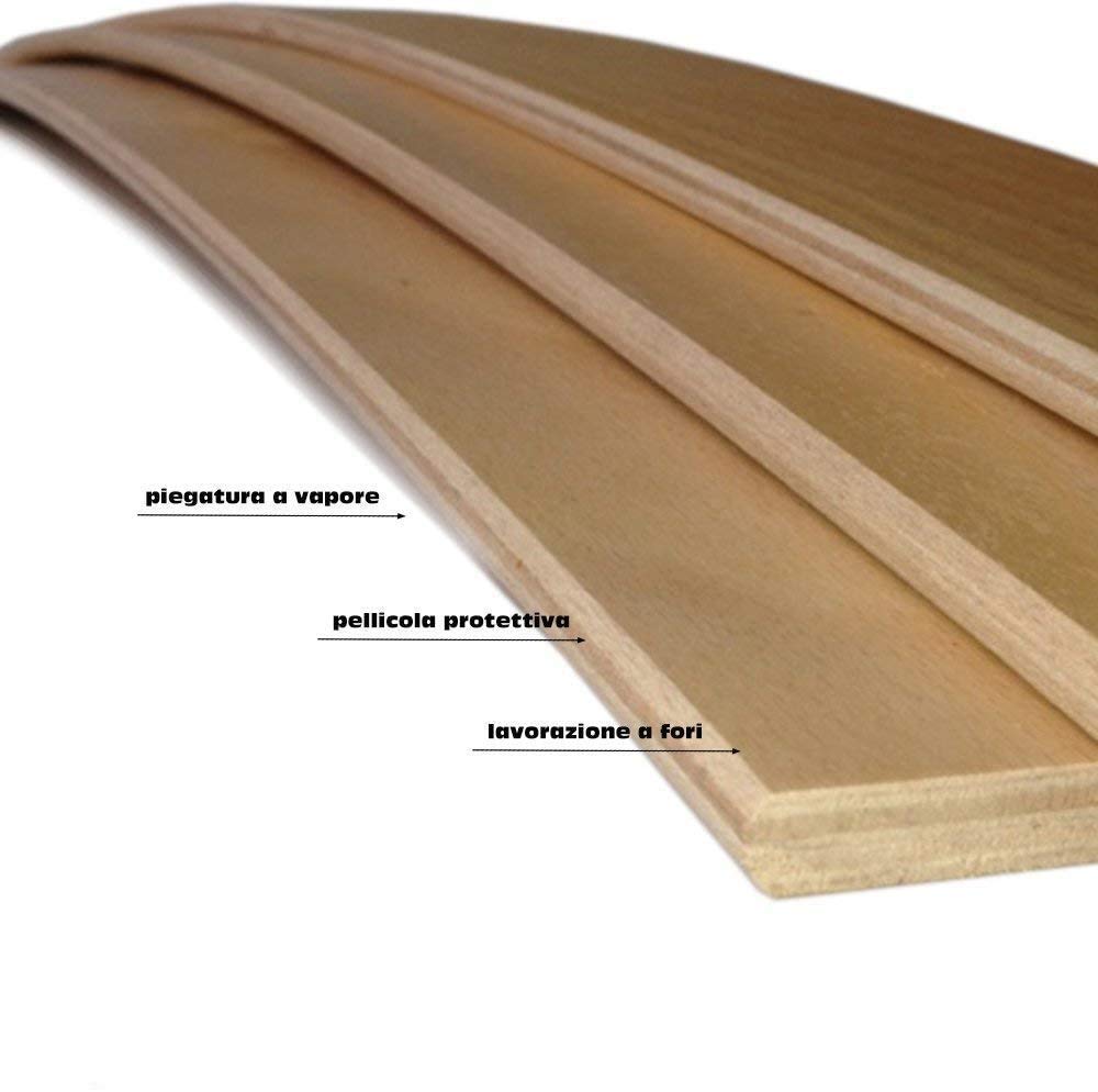 Rete Letto Singola 80x190 cm – Ortopedica, Doghe in Legno Multistrato, Telaio in Ferro – Made in Italy – Alta Qualità e Comfort