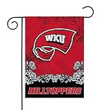 Rico Industries NCAA Western Kentucky Hilltoppers Primary 13" x 18" Double Sided Garden Flag