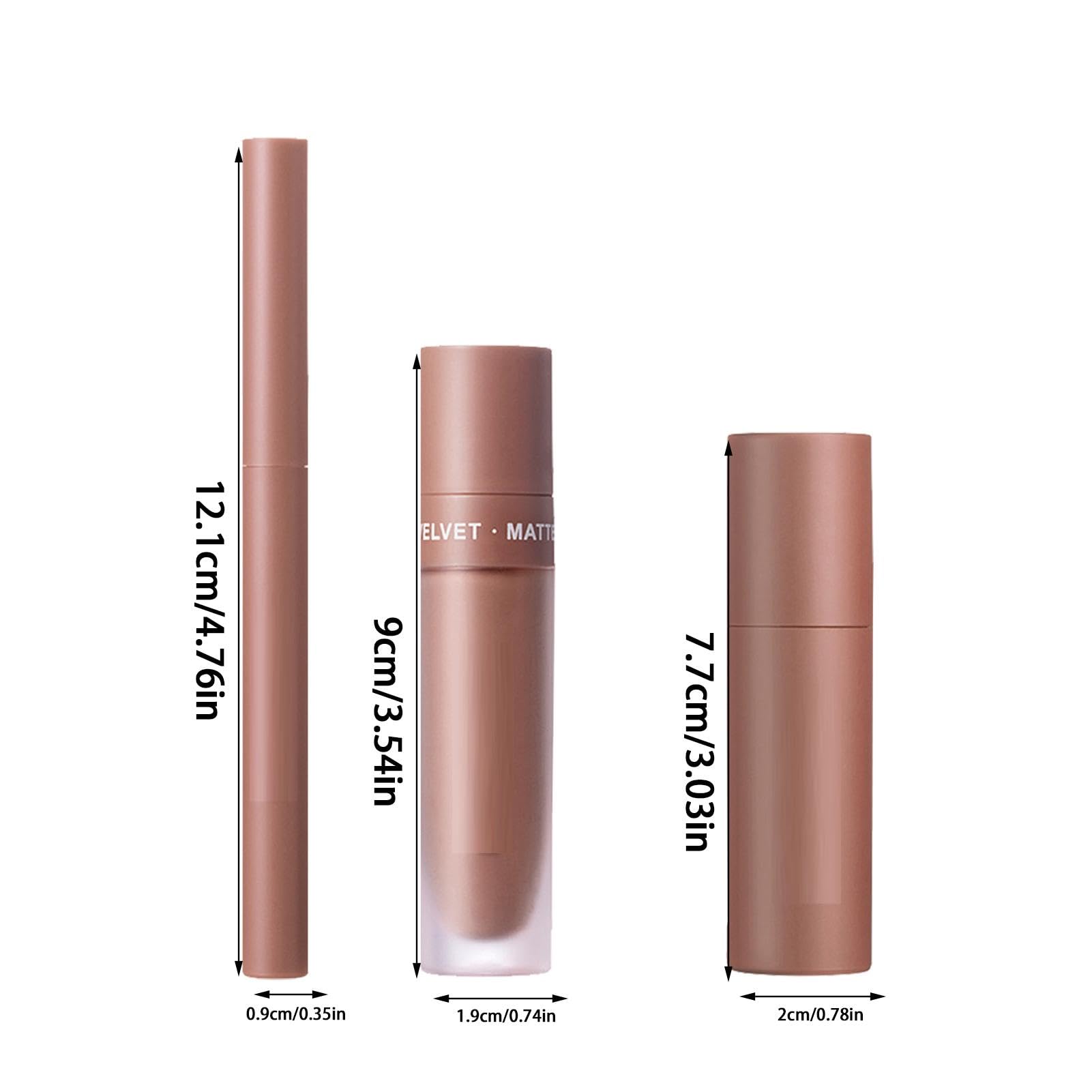 Lip Lipstick, zestaw błyszczyków do ust, długie, trwałe wkładki do ust, zestaw kolorowych wkładek, aksamitny zestaw do ust, naturalny makijaż, 3 x zestaw wkładek do ust, nawilżający błyszczyk, kremowy