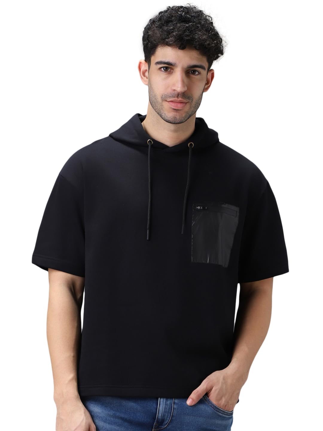 Men's Cotton Solid Oversized Hooded Neck Sweatshirt-image-25