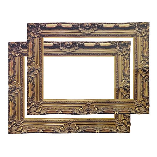 Vintage Party Photo Booth Props, 31.5″×23.5″ Big Size Picture Paper Frame Party Favor 2 Set for Wedding Party Adult Kids Birthday Party Baby Shower by Novelty House