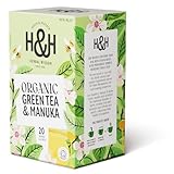 Heath & Heather - Organic Green Tea with Manuka Honey • Delicate Antioxidant-Rich Blend with a Touch of Sweetness • Natural Wellness Support • Vegan • 20 Tea Bags - Image 1