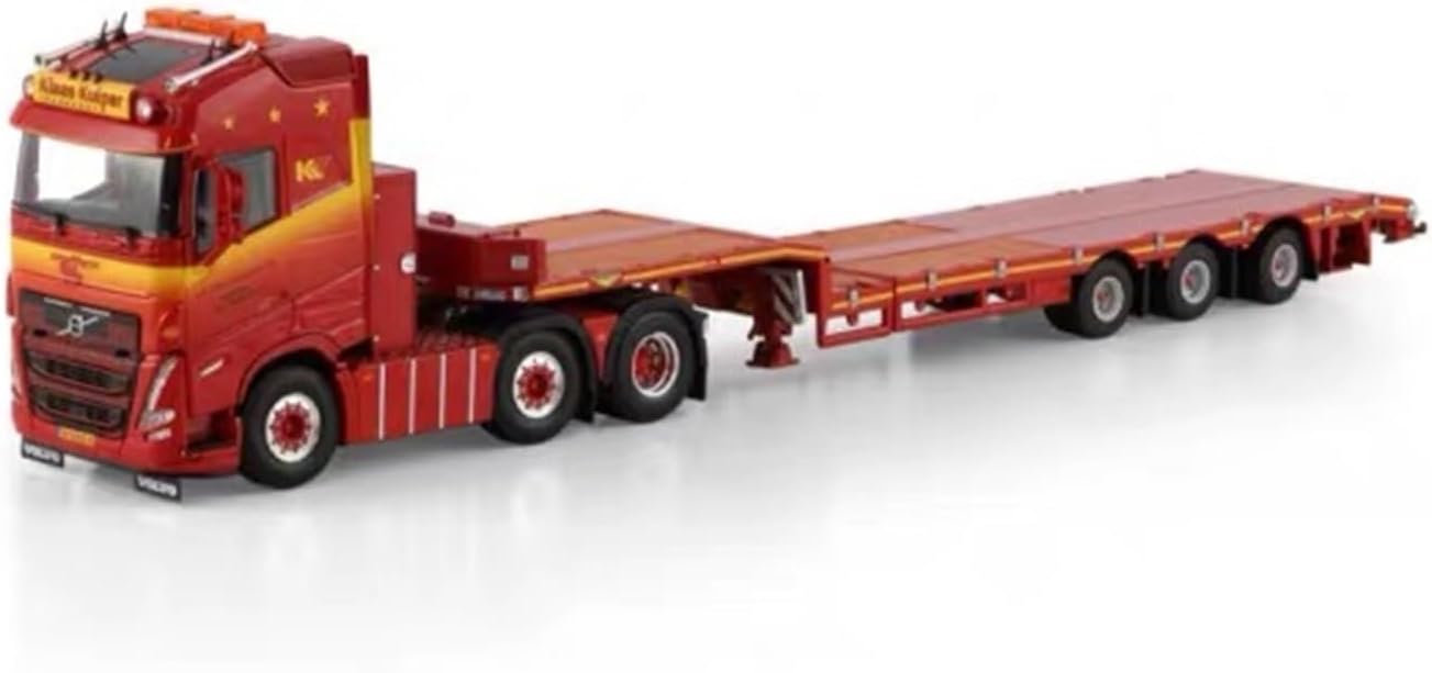 Metal Model Cars 1 50 for Volvo FH5 6X2 Flatbed Trailer Model 01-4628 Home Office Furnishing Car