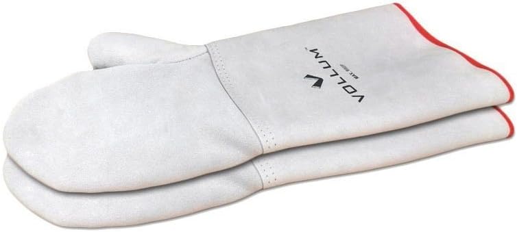 Vollum High-Heat Suede Oven Mitts, 1 Pair 14 Inch, Resistant to 932F