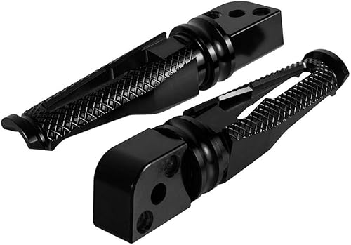 Miniatura 5 de Rear Motorcycle Footpegs CNC Aluminum Accessories for Yamaha YZF R6 2006-2017 for R1SM 2009-2014 (Black)