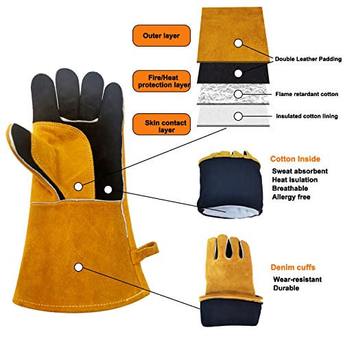 Welding-Gloves-932-Heat-Fire-Resistant-Gloves-Leather-Welding-Gloves-for-StickTigMigForge-Mitts-for-BBQOvenGrillFireplaceStoveAnimal-Handling-Gloves-with-Soft-Lining