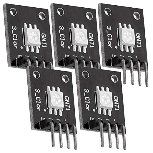 AZDelivery 5 x KY-009 RGB LED SMD Modul Sensor kompatibel mit Arduino und Raspberry Pi inklusive eBook!