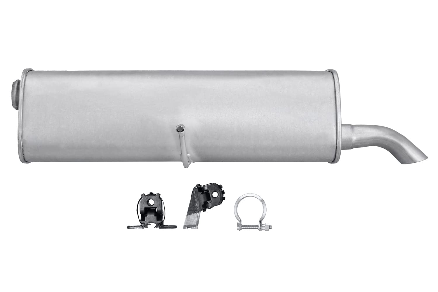 HELLA 8LD 366 032-391 Tłumik końcowy - Easy2Fit® Kit - z tyłu - jednoczęściowy - Komplet z elementami do montażu