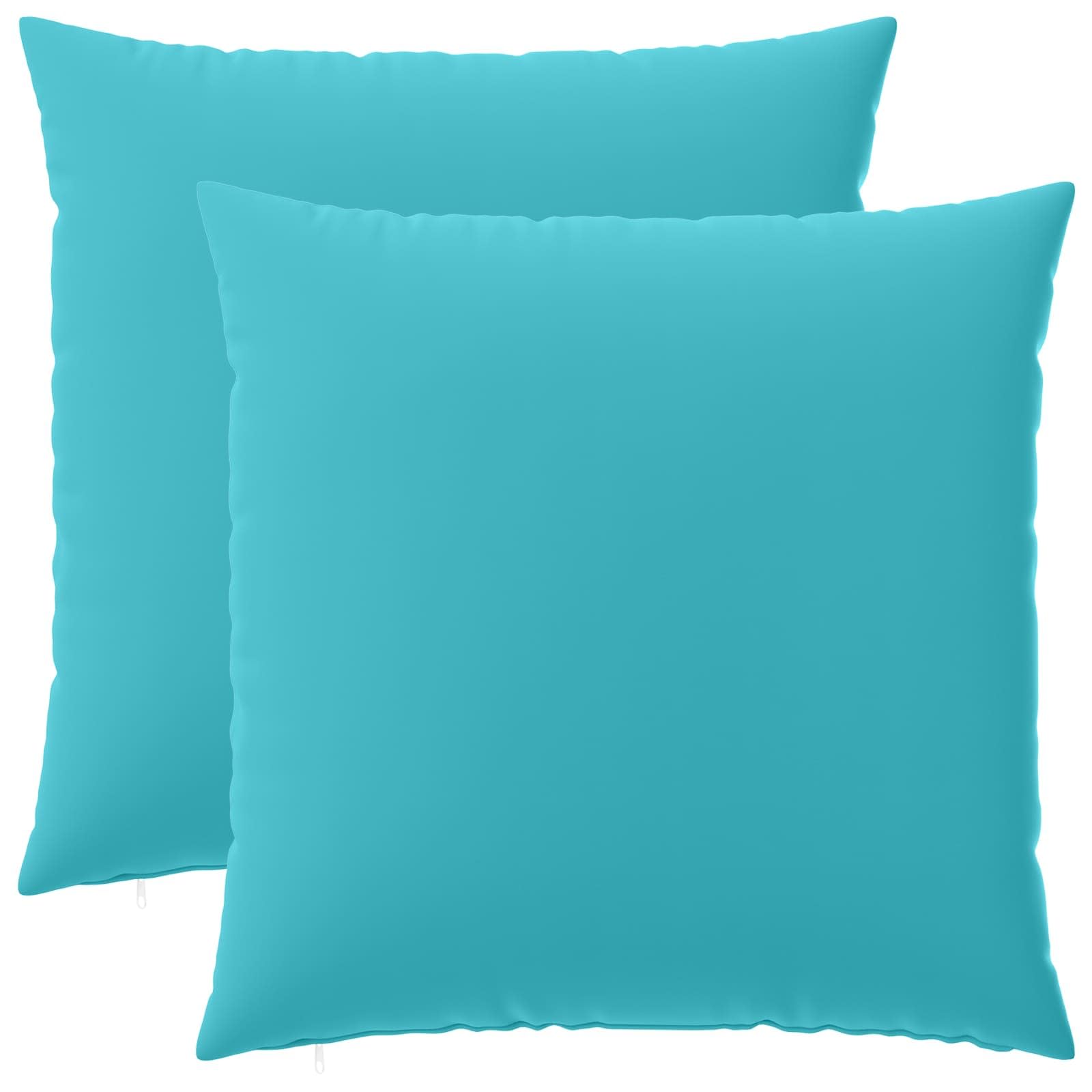 vidaXL Cushion Cover 2 pcs HEERLEN Turquoise 60 x 60 cm Polyester