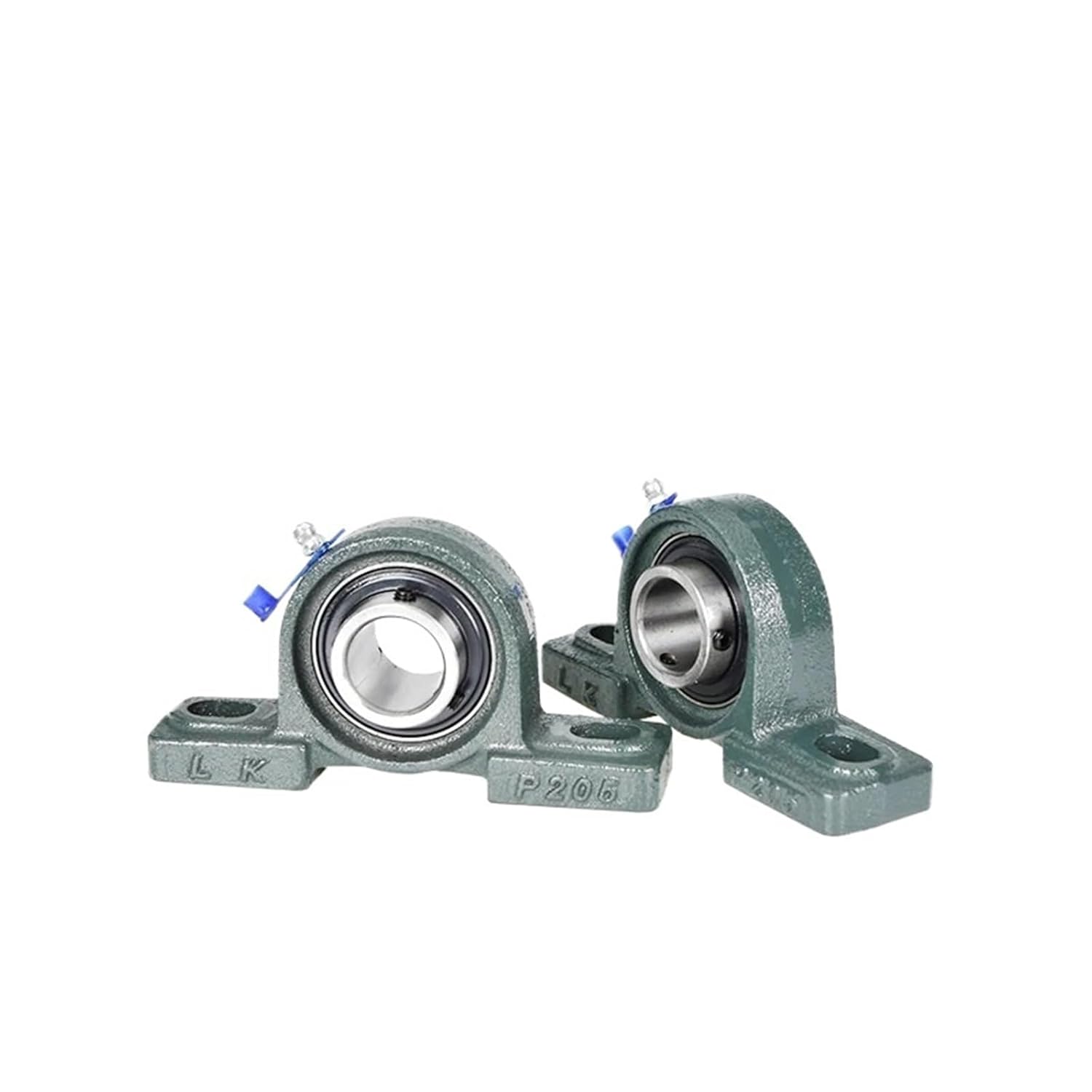 2Pcs UCP201 UCP202 UCP203 UCP204 UCP205 UCP206 UCP207 Pillow Block Bearing Bore 12/15/17/20/25/30mm Bolt Solid Base for Spindle(UCP212 60mm)