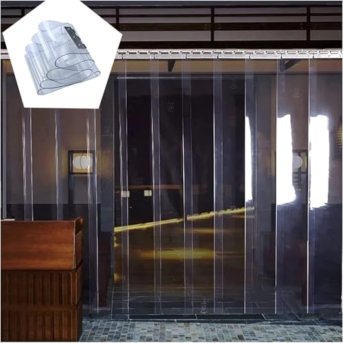 Cortina de PVC para puerta de congelador lisa e impermeable que facilita el paso libre 6