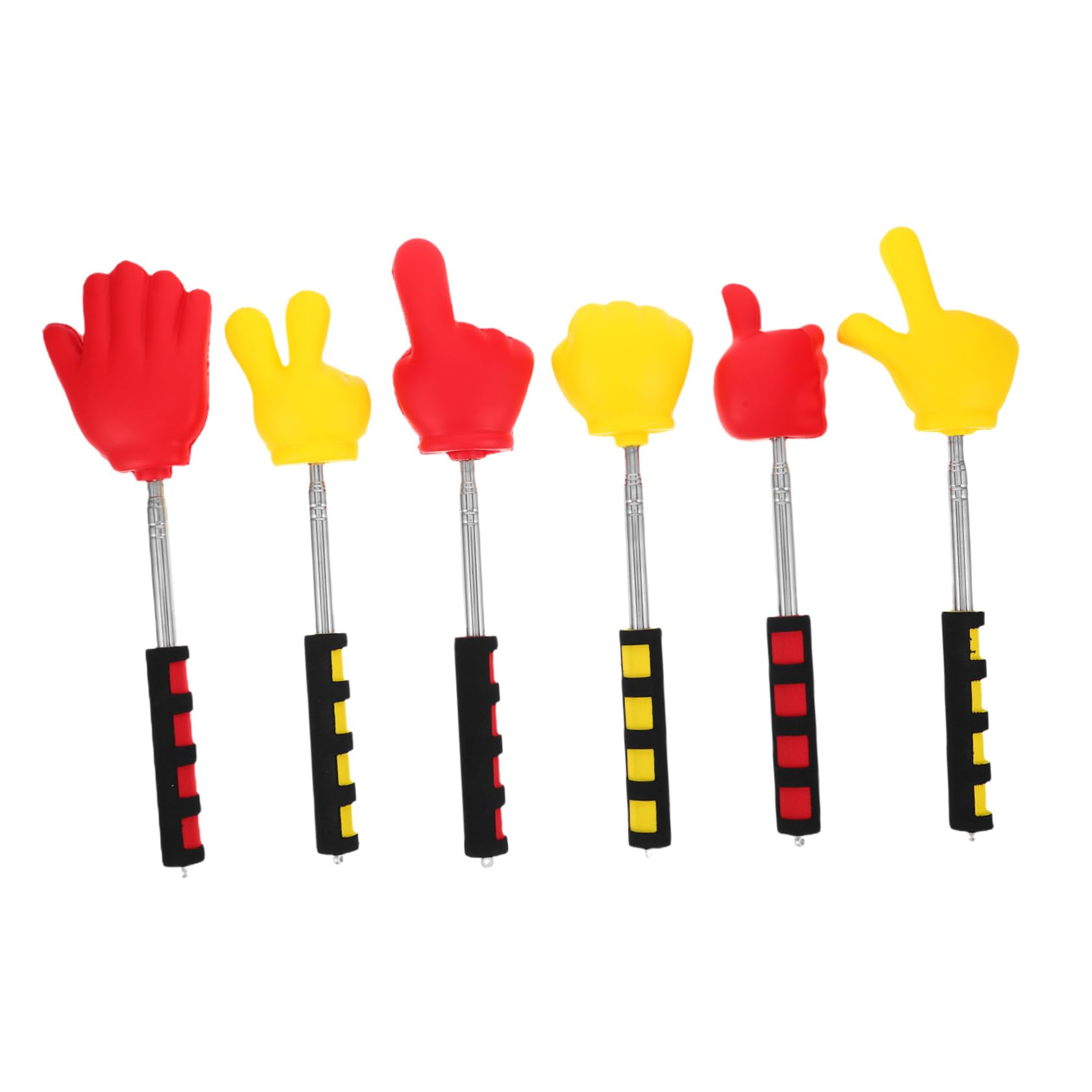 6 Varitas Indicadoras del Profesor Puntero Extensible para Tablero Formas Lúdicas para Enseñanza Interactiva en Aulas Infantiles