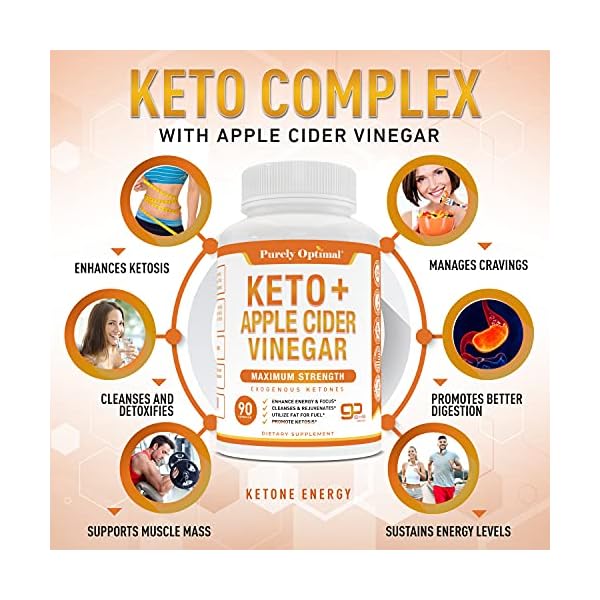 Premium-Keto-Pills-Apple-Cider-Vinegar-Capsules-with-Mother-Utilize-Fat-for-Energy-with-Ketosis-Boost-Energy-Focus-Manage-Cravings-Metabolism-Support-Bhb-Keto-Diet-Pills-for-Women-Men Premium Keto Pills + Apple Cider Vinegar Capsules with Mother - Utilize Fat for Energy with Ketosis, Boost Energy & Focus, Manage Cravings, Metabolism Support - Bhb Keto Diet Pills for Women, Men