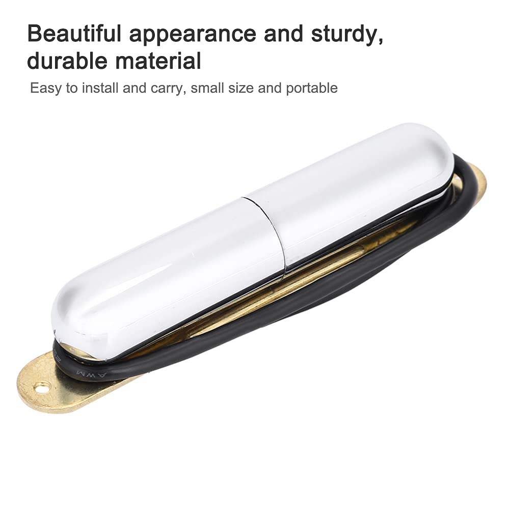 Pickup Per Chitarra Elettrica ST - Bobina Singola - Per Manutenzione E Sostituzione - Colore Argento