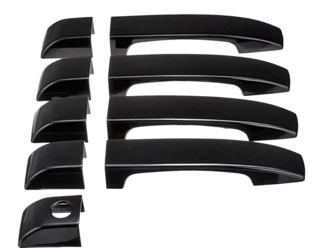 Ningruibhd One Color Car Sliding Outer Door Handle For Range For L322 2002-2012 Car Door Handle Covers Exterior Handles Trim(Bright Black)