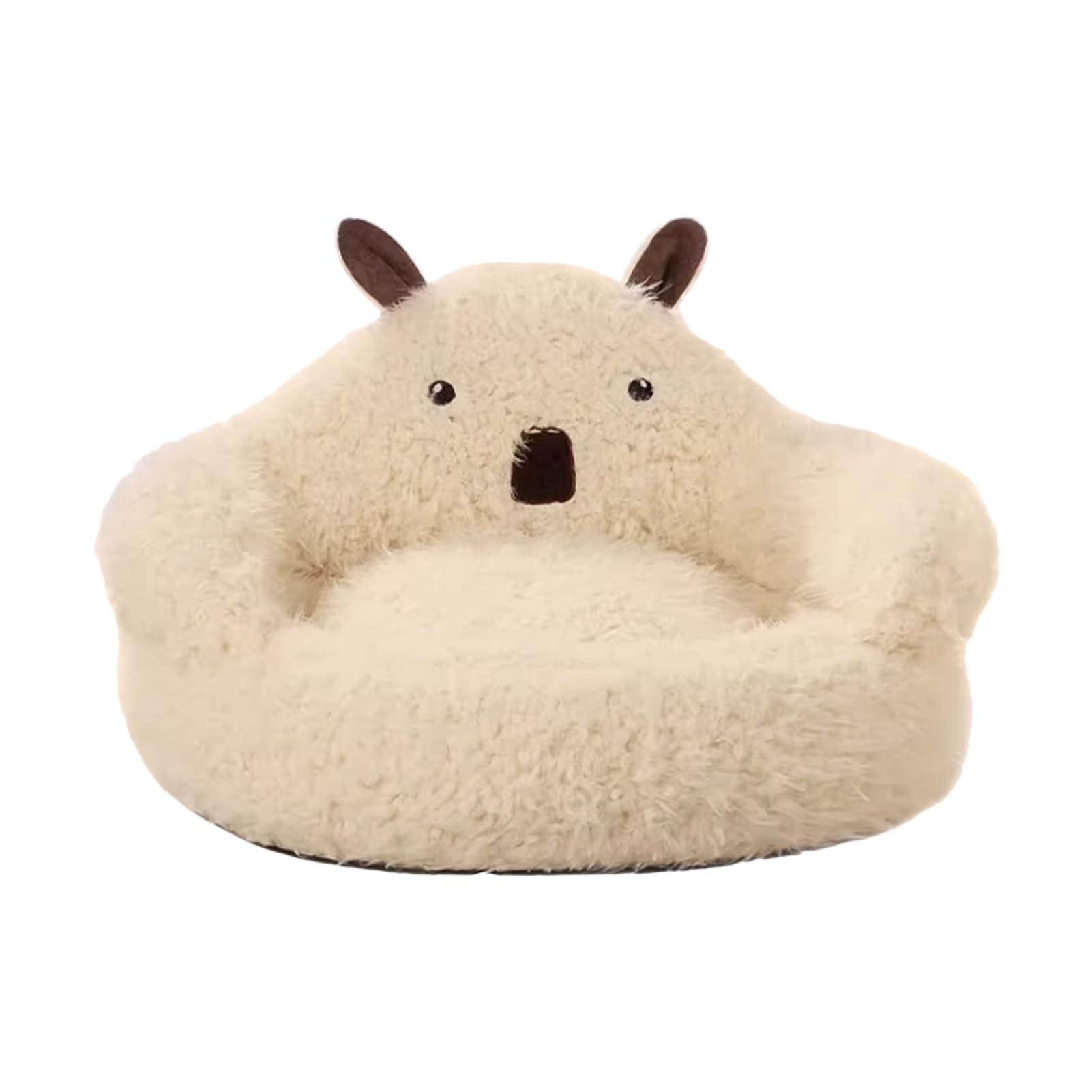 Lit pour chat d'intérieur niche réchauffante maison douillette gris