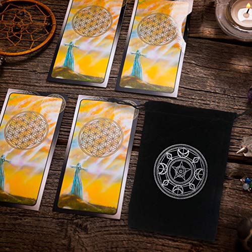 YAOJING - Borsa porta tarocchi, in flanella, con