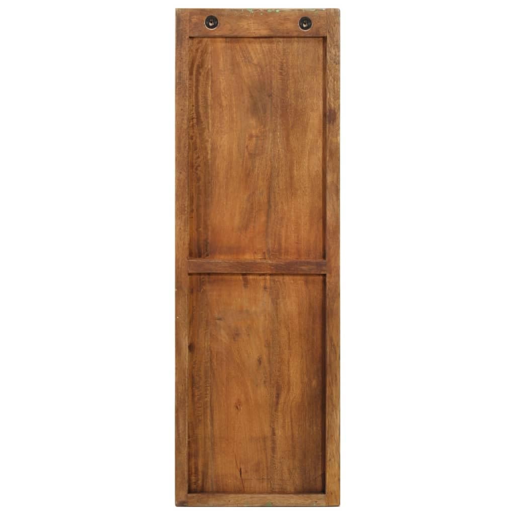 Zestaw garderoby ściennej, 2 sztuki, z litego drewna, 36 x 3 x 110 cm, z 3 haczykami na każdy panel, do korytarza, sypialni, łazienki, biura, zajmuje mało miejsca i jest ręcznie robiony