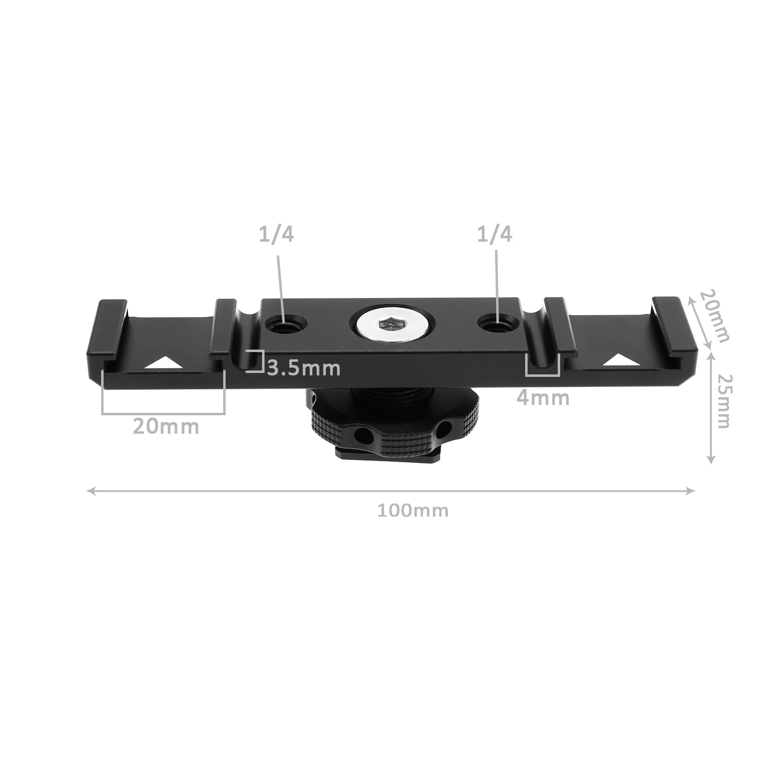 Accessoire Photo Vidéo Lot De 2 Adaptateurs Griffe 6.35mm - Support Moniteur, Lumière LED Pour Appareil Photo - Alliage Aluminium Support Micro LED Accessoire Photo Vidéo Lot De 2 Adaptateurs Griffe 6.35mm - Support Moniteur, Lumière LED Pour Appareil Photo - Alliage Aluminium Support Micro LED