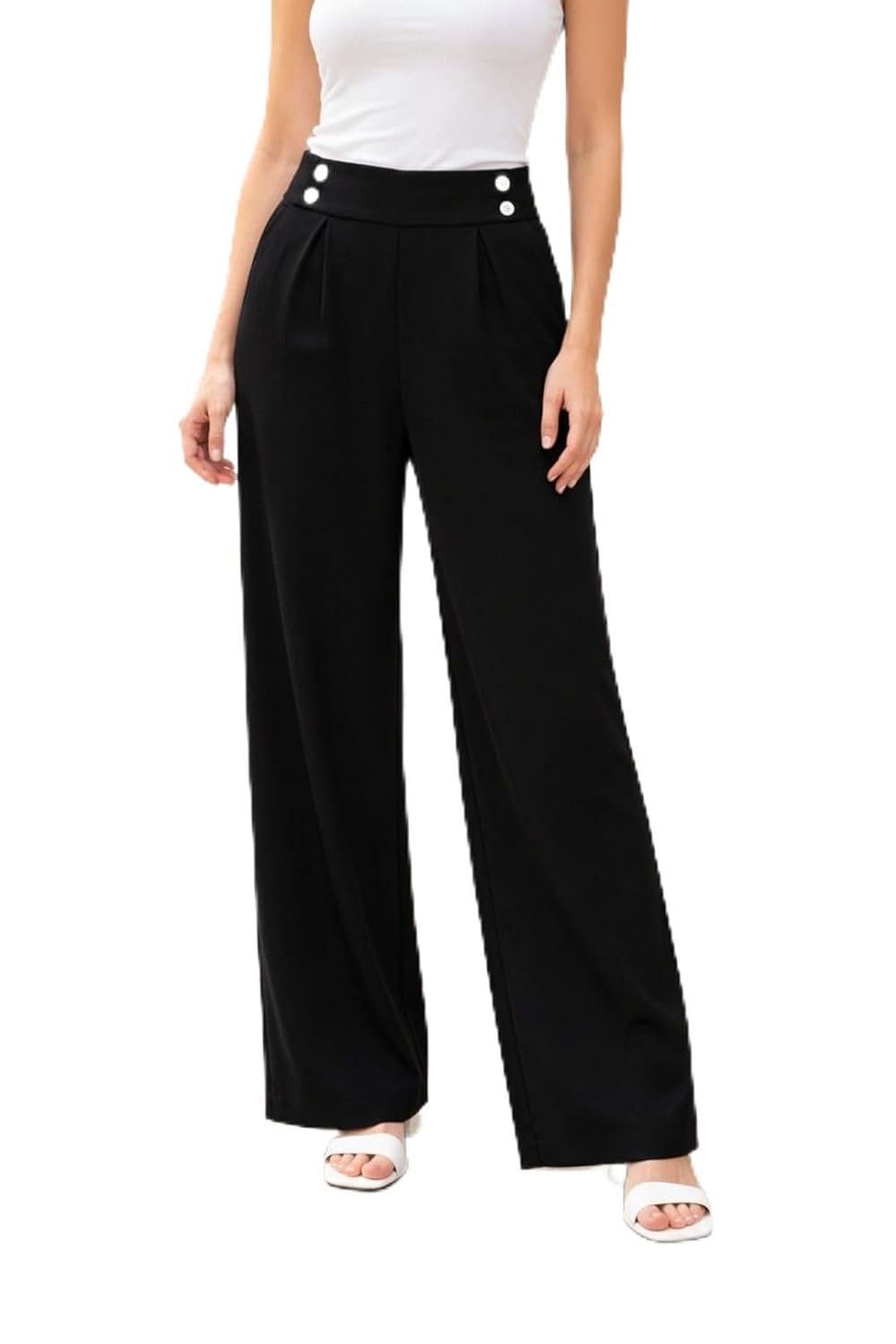 TAGDI Women's High Waist Cotton Blend Regular Fit Elasticated Stretch Pants - Review, Price and Buying Guide