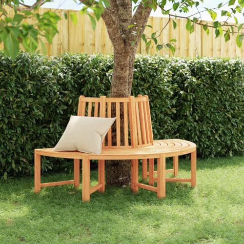 Générique Banc Circulaire Demi-Rond Ø160 cm Bois Massif de Teck,Meubles,Mobilier de Jardin,Sièges de Jardin,Bancs de Jardin,Brun,21.6 KG,364406