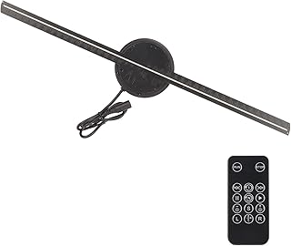 3D Hologram Fan Projector,3D Holographic Projector Advertising,High Resolution 3D Hologram Fan with 224 LED Beads for Halloween,Shop,Bar,Casino,Party Advertising (UK Plug)