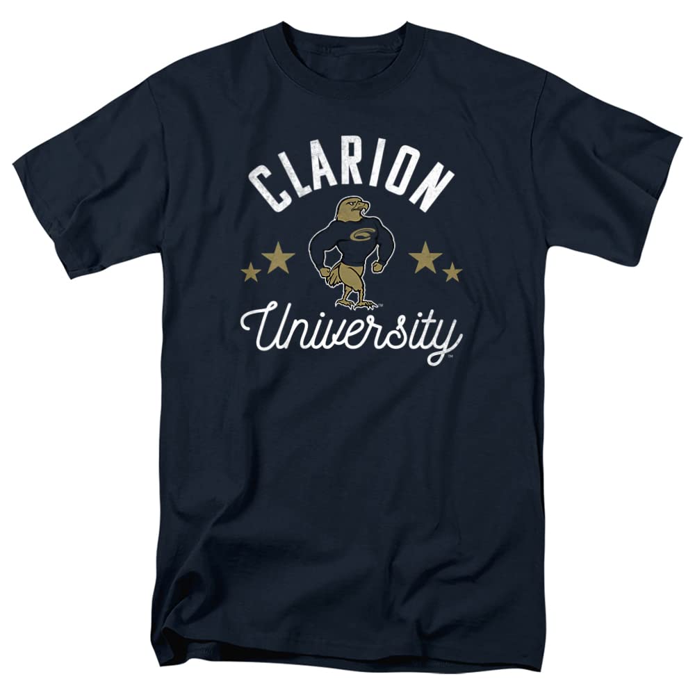 Logovision Official Collegiate Distressed Mascot Short Sleeve Unisex for Men & Women Cotton T Shirt Collection