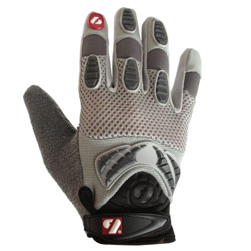 Barnett Frg-02 Padded Receiver Football Gloves, With Grip, Youth And Adult, Gray (M) #TOP1