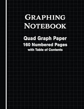Paperback Graphing Notebook - Quad Graph Paper: Blank 160 Numbered Pages with Table of Contents - Ruled Graphing Paper (Top Scholar) Book