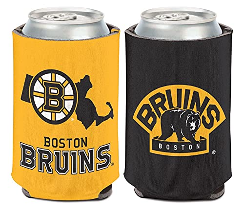NHL Boston Bruins State Design Can Cooler 1-Pack 12 oz. (Foldable, 2-Sided Design)