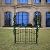 Better Garden Steel Garden Arch with Door, 6'8" High x 4'11" Wide, Garden Arbor for Various Climbing Plant, Outdoor Garden Lawn Backyard