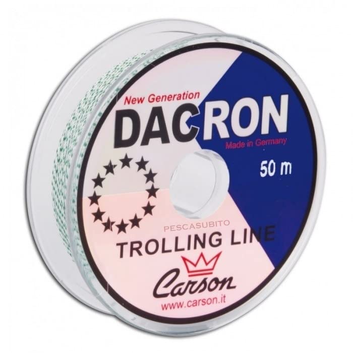 Dacron 50Mt 20Lbs per Assist Vertical Jigging Treccia Trecciato per Metal Jig