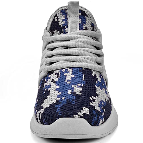 Nyznia Boys Girls Shoes Tennis Running Lightweight Breathable Sneakers For Kids H Grey Size 7 #TOP3