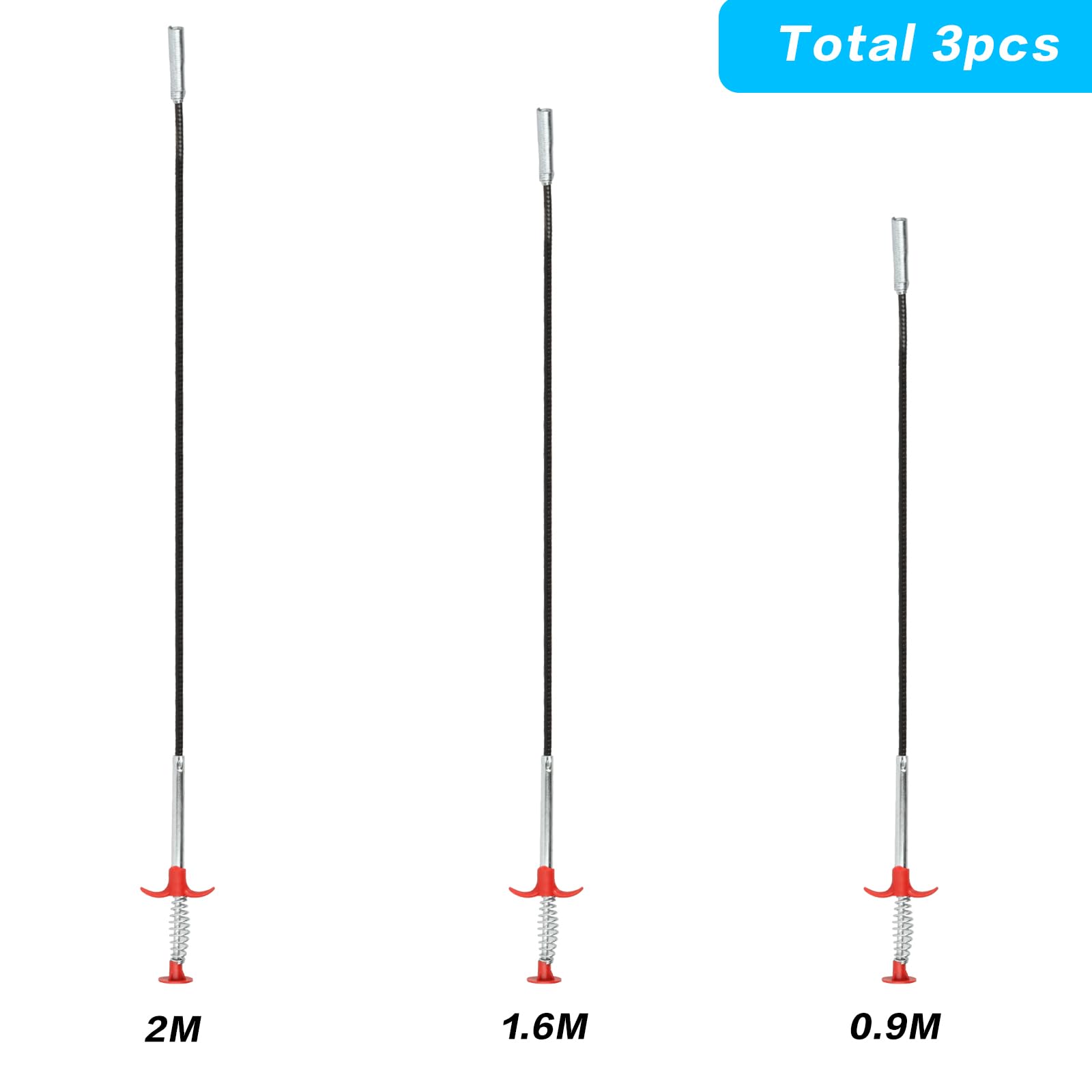 Flexibele Klauwgrijper 90-200 Cm - Buisreinigingsspiraal Afvoerreiniger - Voor Toilet, Afvoer En Verstoppingen