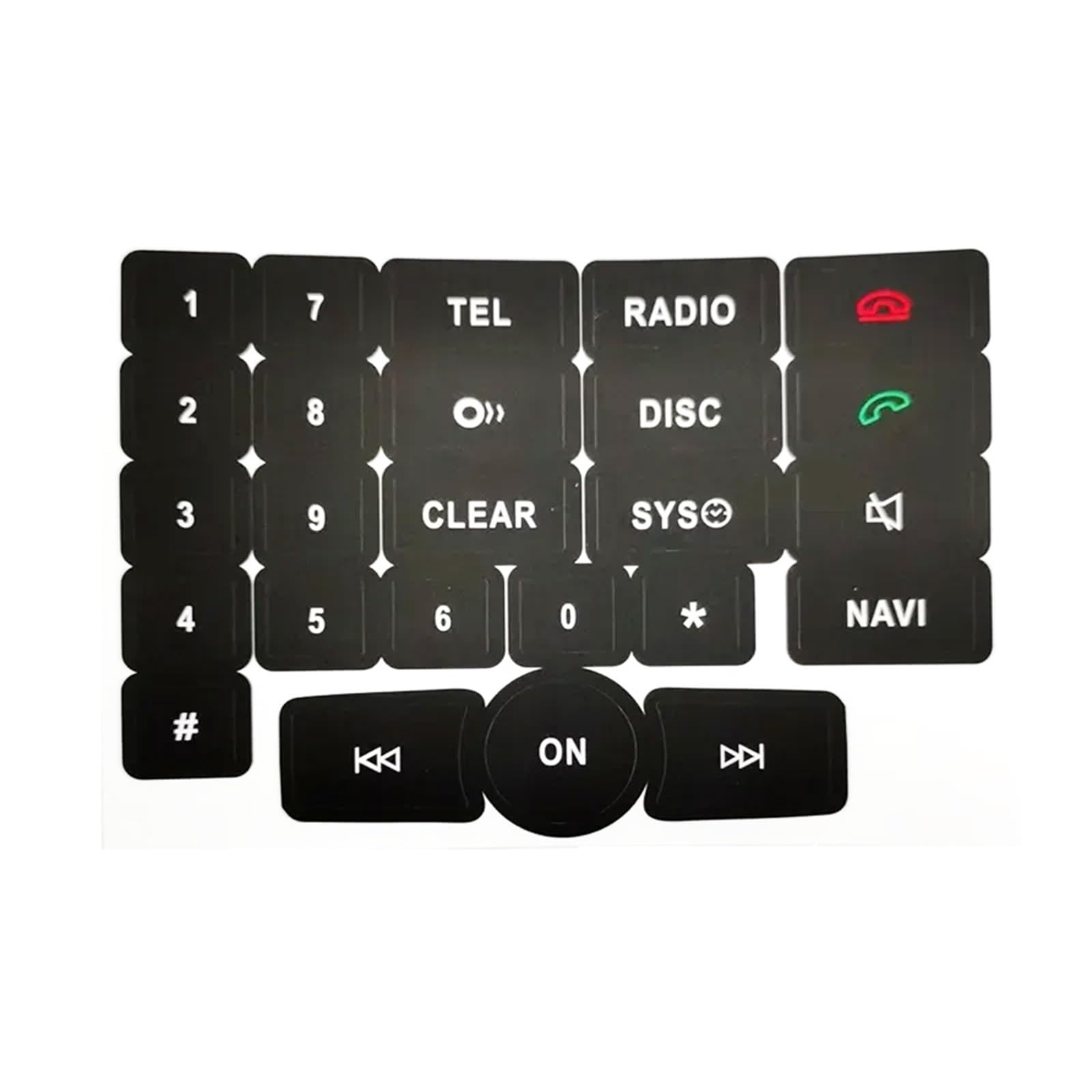 Repair Patch Compatible with Benz 2007 2008 2009 2010-2014 Car Button Repair Decal Steering Wheel AC Window Button Repair Decals Sticker Headlight Climate Switch(Radio A)