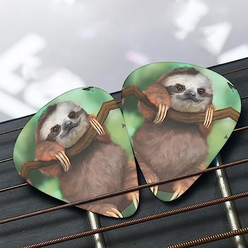 Lot de 12 médiators tendance et durables en forme de paresseux pour guitare électrique et basse - Les Beatles, Paul McCartney, John Lennon, RIngo Starr, George Harrison Lot de 12 médiators tendance et durables en forme de paresseux pour guitare électrique et basse – Image 8
