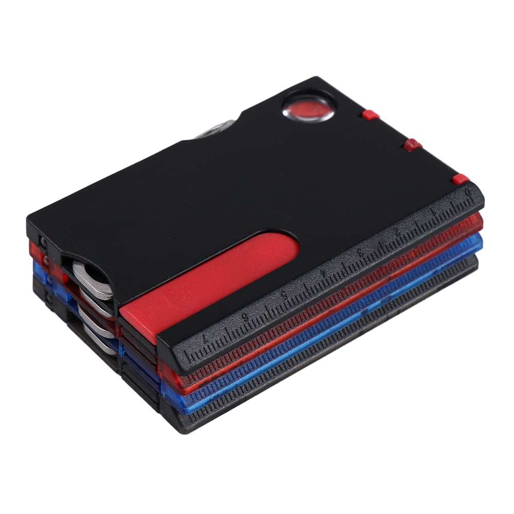 Carta Multitool Di Sopravvivenza – Acciaio Inox, 8,7x5,5 Cm, Con Apribottiglie E Cacciavite, Per Campeggio E Emergenza