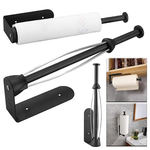 Tissue Box,Toilet Paper Holder,Kitchen Roll Paper Holder with Damping Effect Bath Toilet Paper Holder Wall Mounted Stainless Steel Paper Rack Bath Hardware (Color : F) (Color : A)