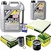 Produktbild QR-PARTS 69345847 Filter Set Inspektionspaket 6 Liter Motoröl Top Tec 4100 5W-40 MANN-FILTER Innenraumfilter Kraftstofffilter Luftfilter Ölfilter