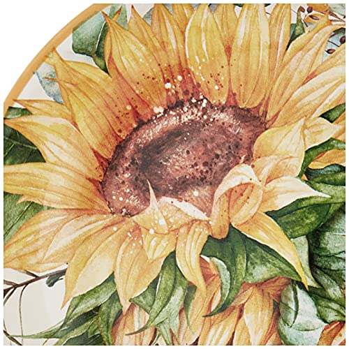 Certified International Sunflower Fields 9" Soup/Pasta Bowls, Set Of 4, Multi Colored #TOP3