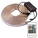 Ahorraluz Tira de Led 220v 5050 RGB con Mando IMPERMEABLE Waterproof IP67 Strip 230V (1 Metro), 1M