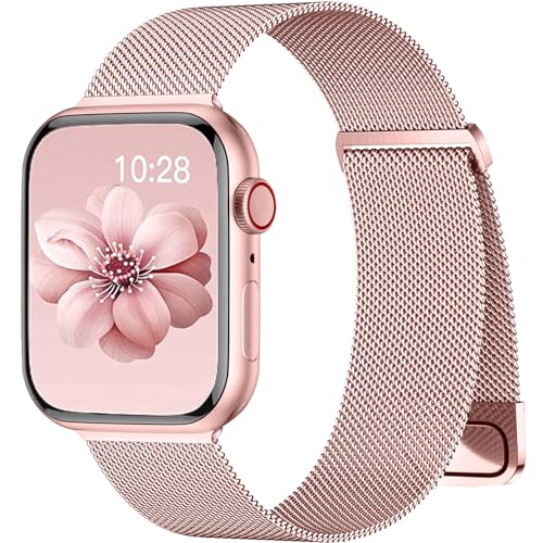 Image of Magnetic Band Compatible for Apple Watch Bands Women Men 40mm 38mm 41mm 42mm 46mm 44mm 45mm 49mm, Stainless Steel Mesh Metal Sport Strap Wristband iWatch Series 11 10 9 8 7 6 5 4 3 2 1 SE Ultra