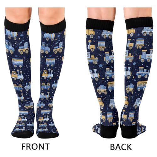 Image of Fisyme Socks for Women Men, Warm Comfort Athletic Crew Running Hiking Cycling Compression Socks