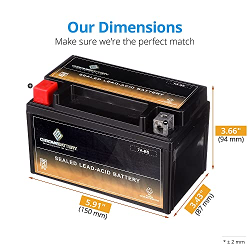 Rechargeable Ytx7A-Bs Replacement Battery For 2009 Tao Tao 50Cc Scooter #TOP1