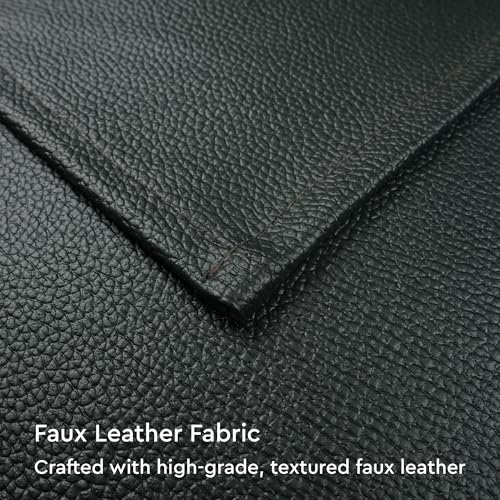 Image of Encasa XO Leather Dining Table Mats Set of 6 | Water Repellent & Heat Resistant Dining Table Mats | Washable & Easy to Clean Placemats for Kitchen Decor - 42x30 cm (Green)