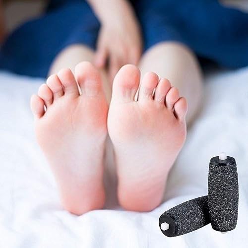 Miniatura 6 de 12 cabezales de repuesto extra gruesos para rodillos compatibles con AM0PE, lima electrónica perfecta para pies con cristales de diamante